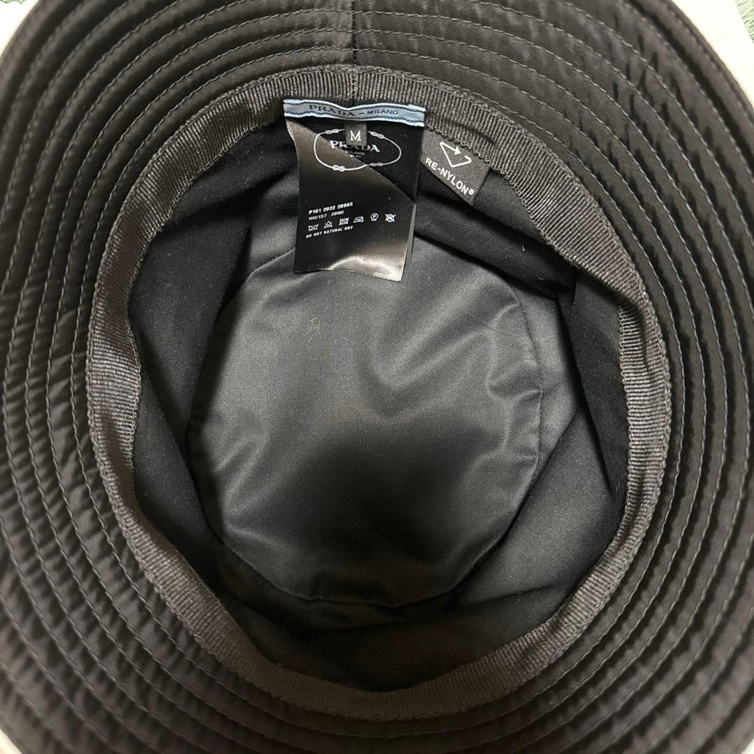 かかい　Prada プラダ　バケットハット　ナイロン　黒　M
