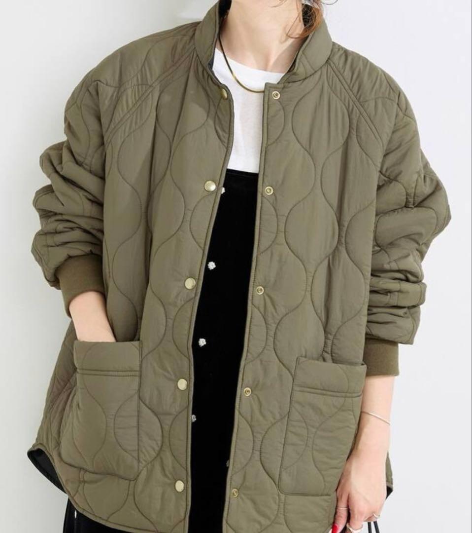 【美品】ウォッシャブル / キルティングリバーシブルブルゾン B.C STOCK