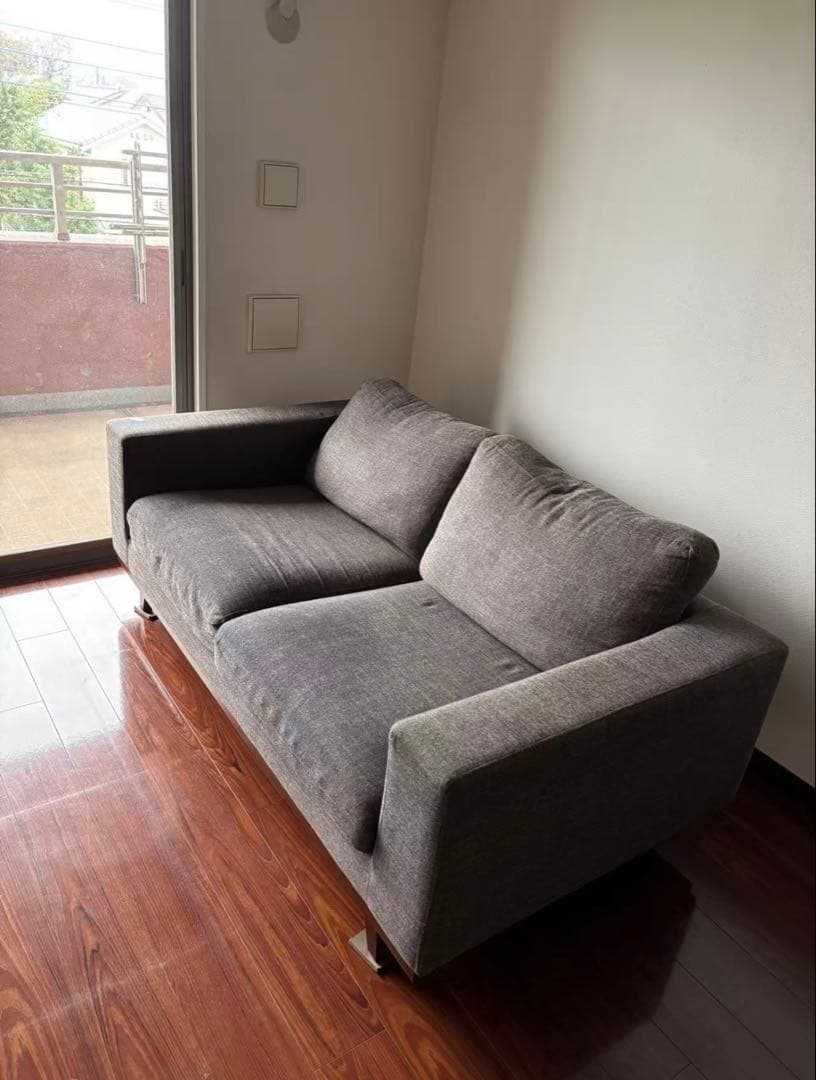 unicoモダン グレー系 2人掛けソファ