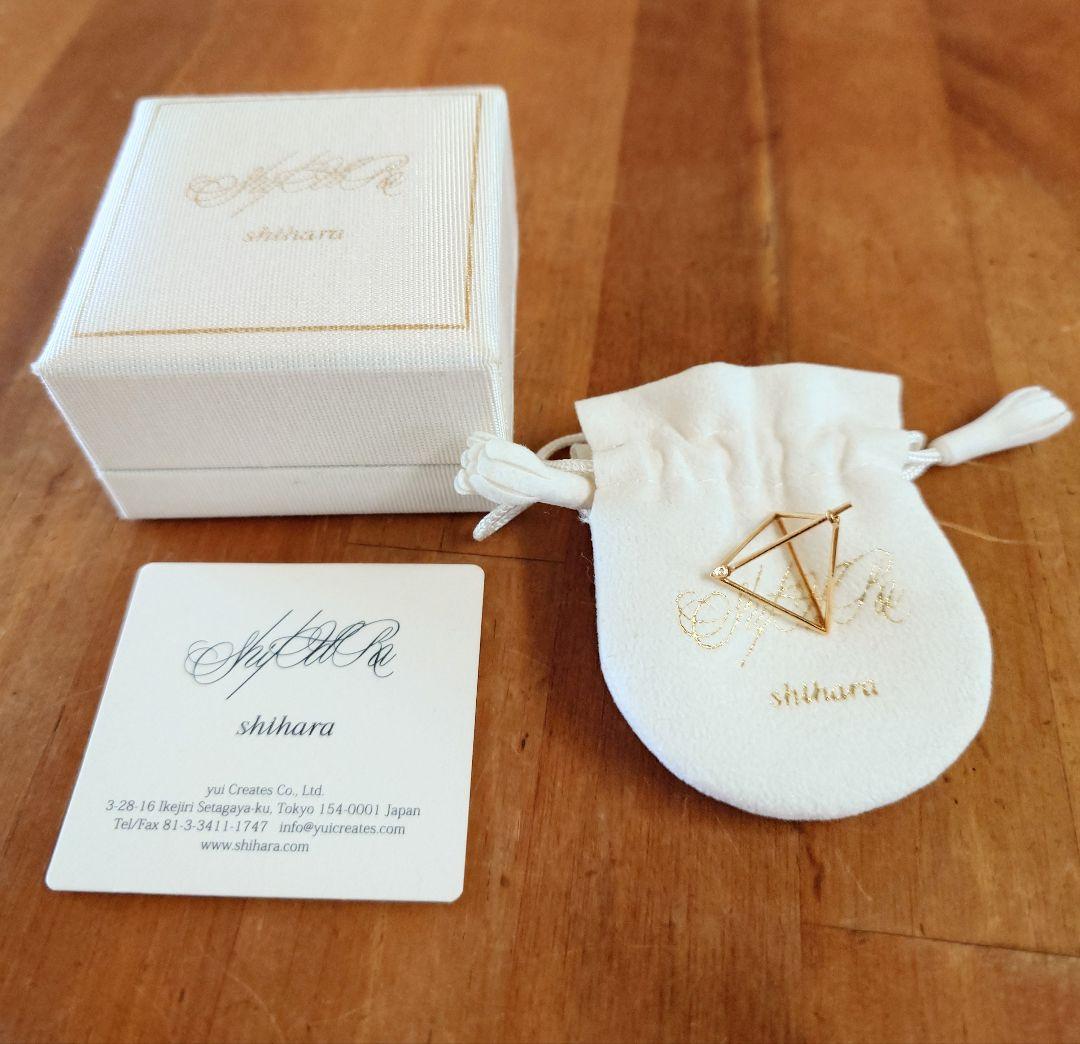 SHIHARA トライアングルピアス k18 1パーツ(片耳)