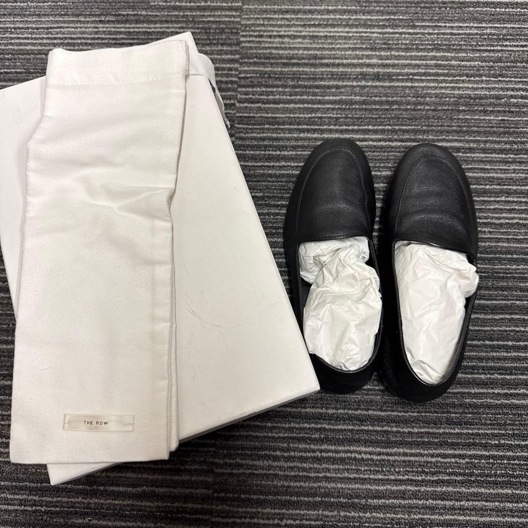 THE ROW ブラック スリッポン
