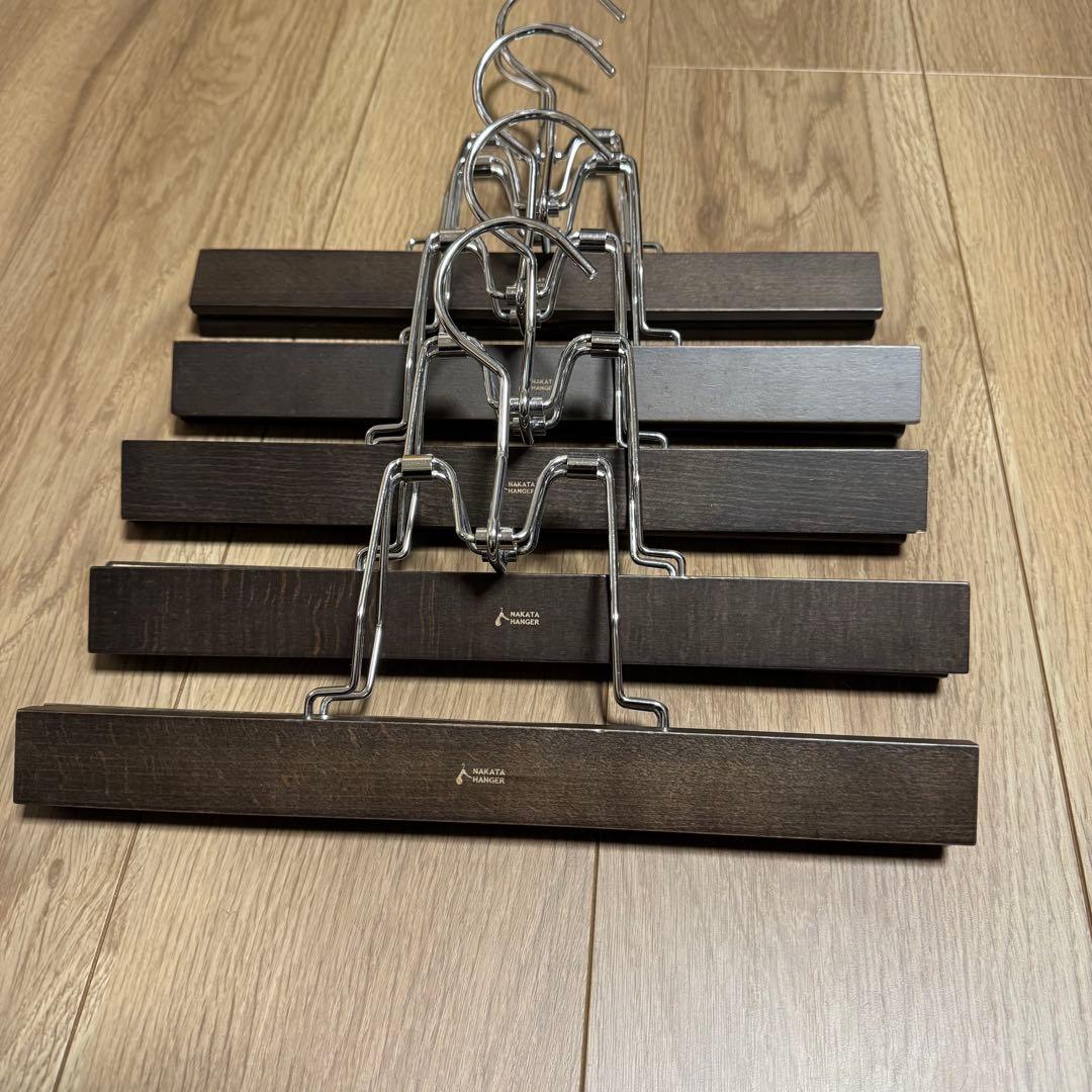 中田ハンガー　スラックス、ズボン用　5本セット
