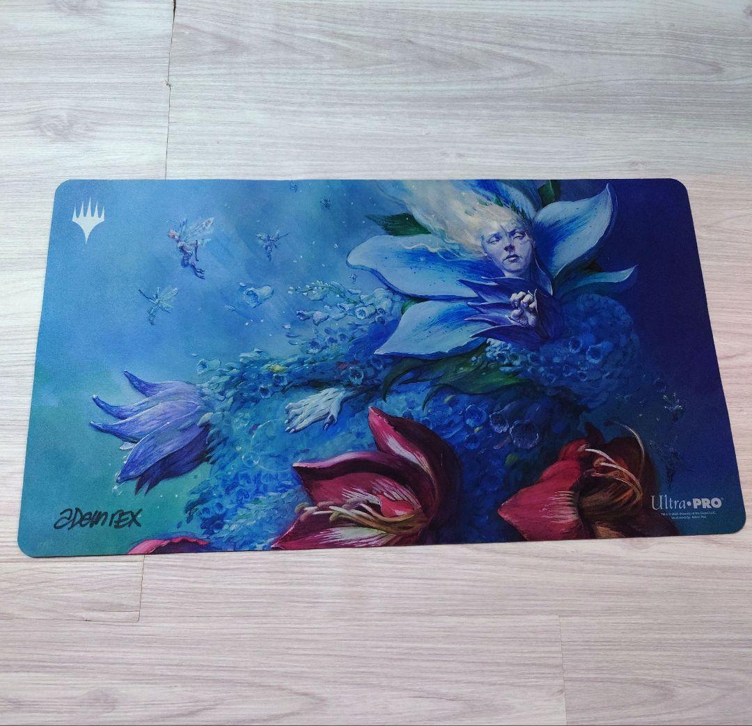 妖精の女王、ウーナ プレイマット サイン入り MTG