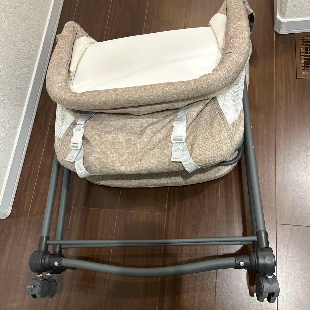 UBRAVOO ベビーベッド ゆりかご ベビーラック 折りたたみ (ベージュ)