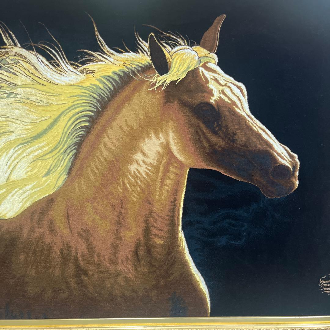 ペルシャ最高級タブリーズ　アリーナサブ 額装ペルシャ　91×63 cm