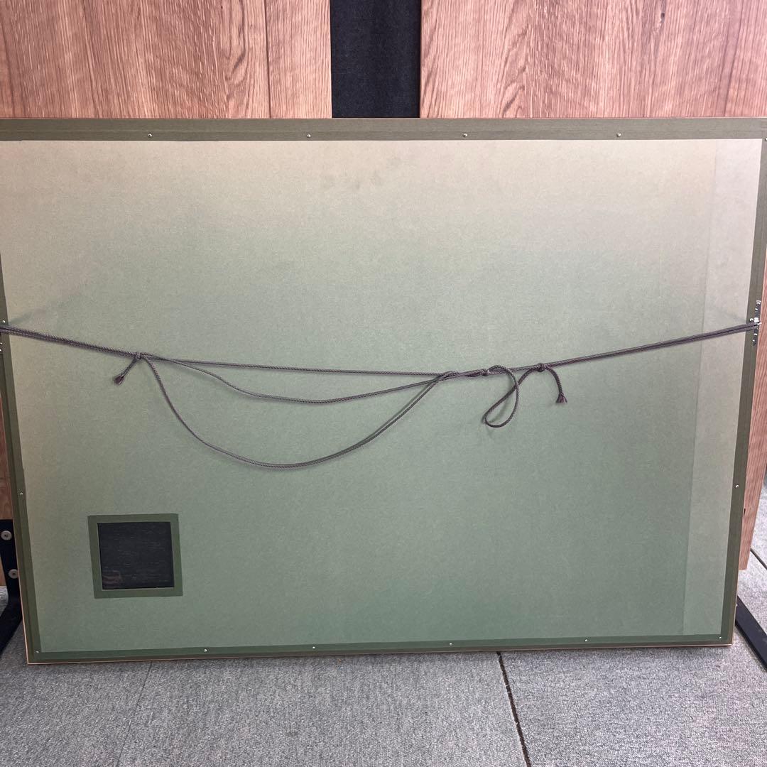 ペルシャ最高級タブリーズ　アリーナサブ 額装ペルシャ　91×63 cm