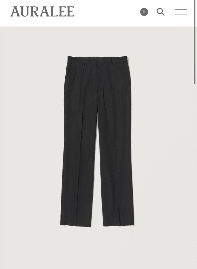 パンツ AURALEELIGHT WOOL MAX GABARDINE SLACKS