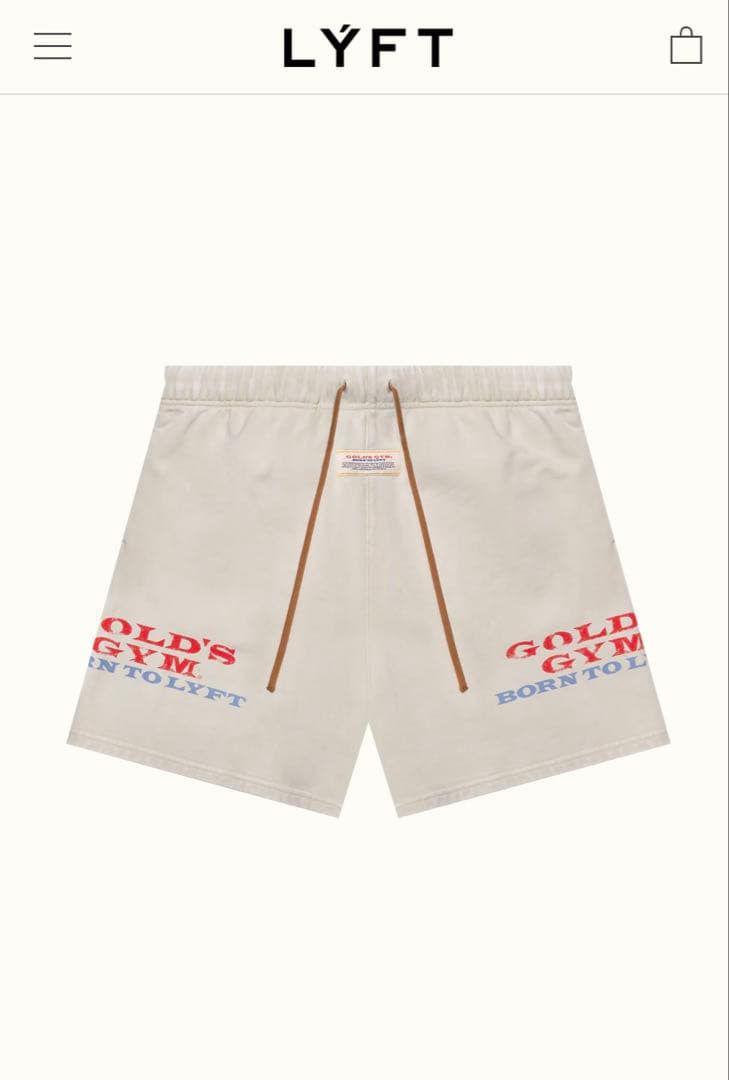 LÝFT × GOLD'S GYM Vintage Logo Shorts