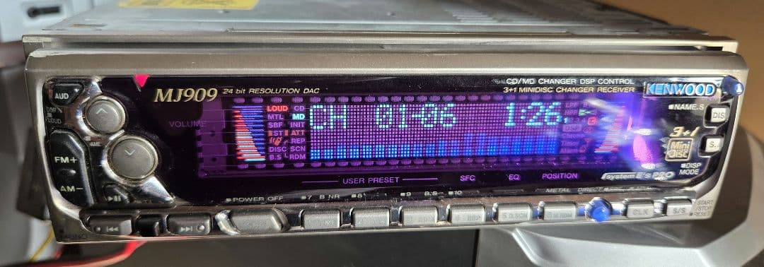 KENWOOD MJ909 カーステ 当時物 動作確認済み