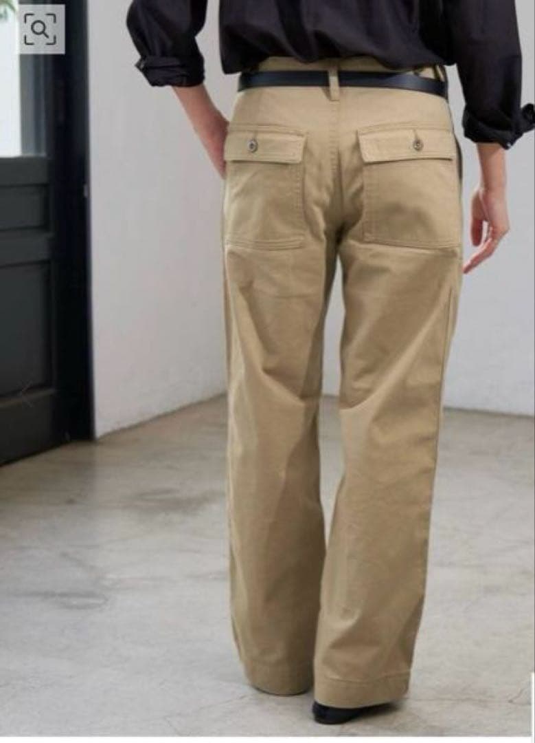Spick and span ルーズベイカーパンツ　ベージュ40