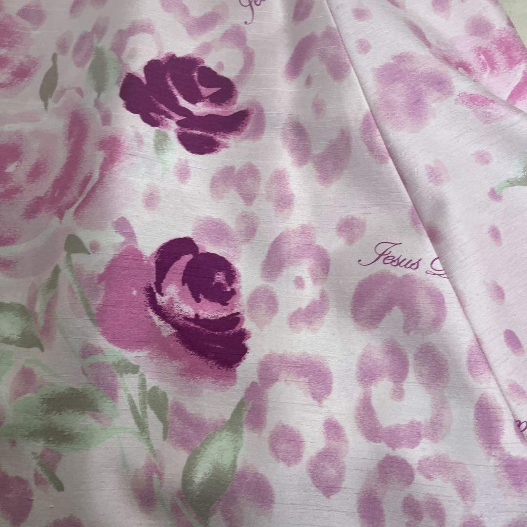 ジーザスディアマンテ サイズ40 ぼかしバラ柄小悪魔ワンピ