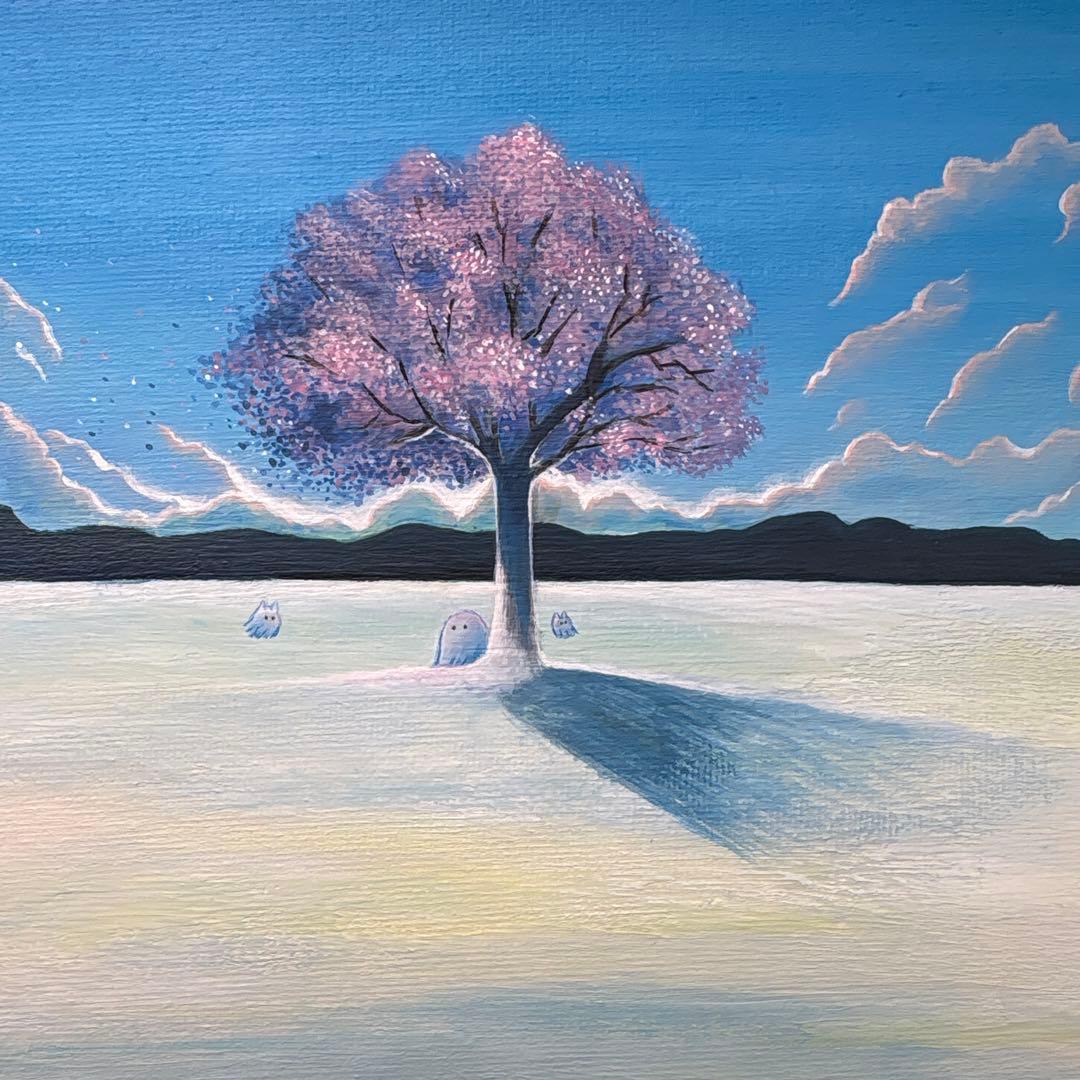 sakura アクリル画