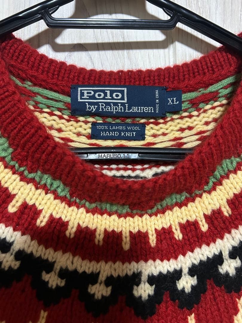 Polo by Ralph Lauren XL ハンドニットセーター