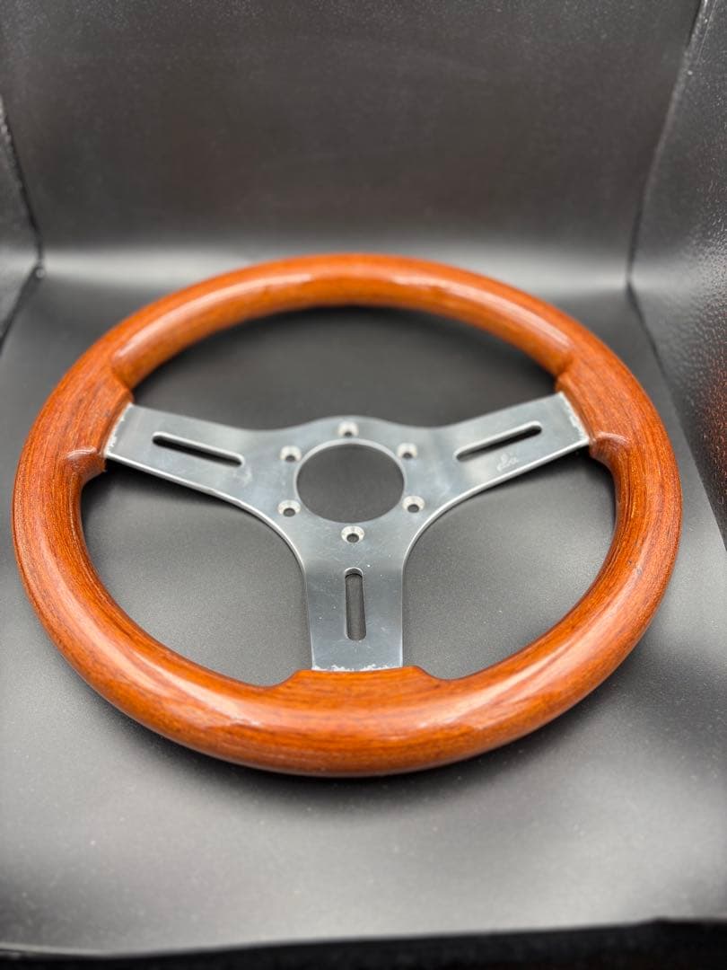 C026 OBA オバ　木製ステアリング　ハンドル　レア　ヴィンテージ 30cm