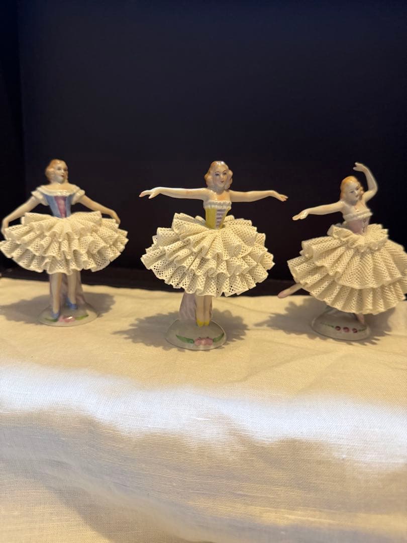 10/25まで/超美品ドイツマイセンドレスデン　ジッツェンドルフ 陶器バレリーナ