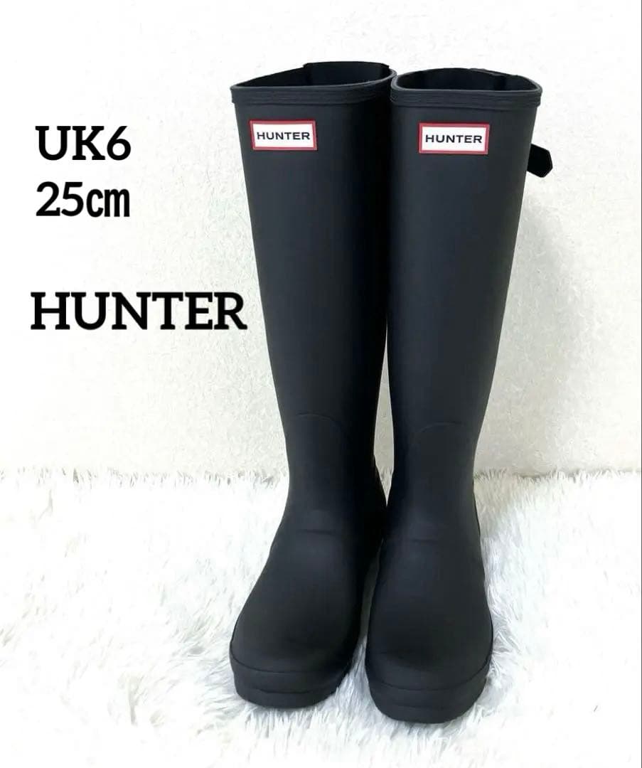 極美品✨　HUNTER オリジナルトールブーツ　25㎝　WFT1001RMA