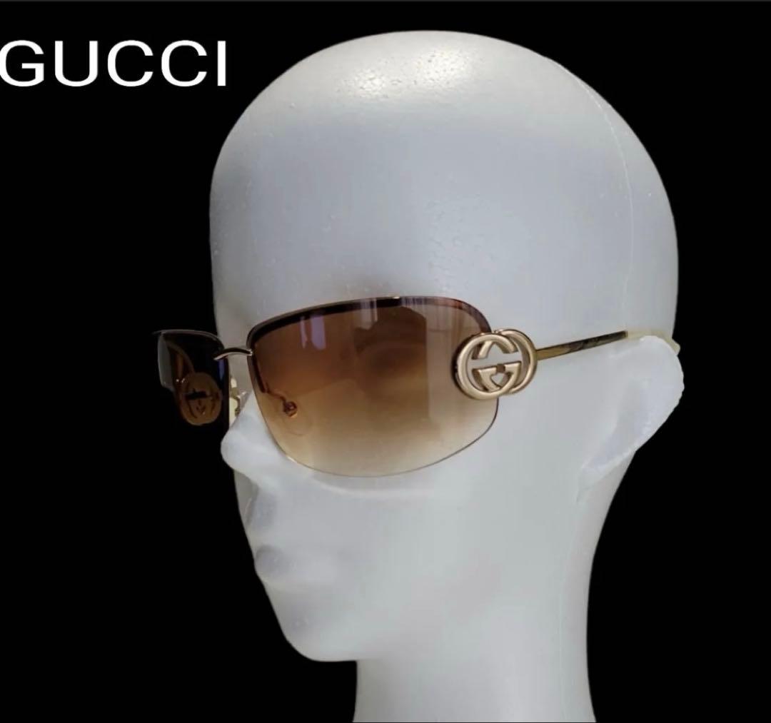 希少✨GUCCI グッチ　GGロゴ　ラグジュアリー　フルメタルフレーム