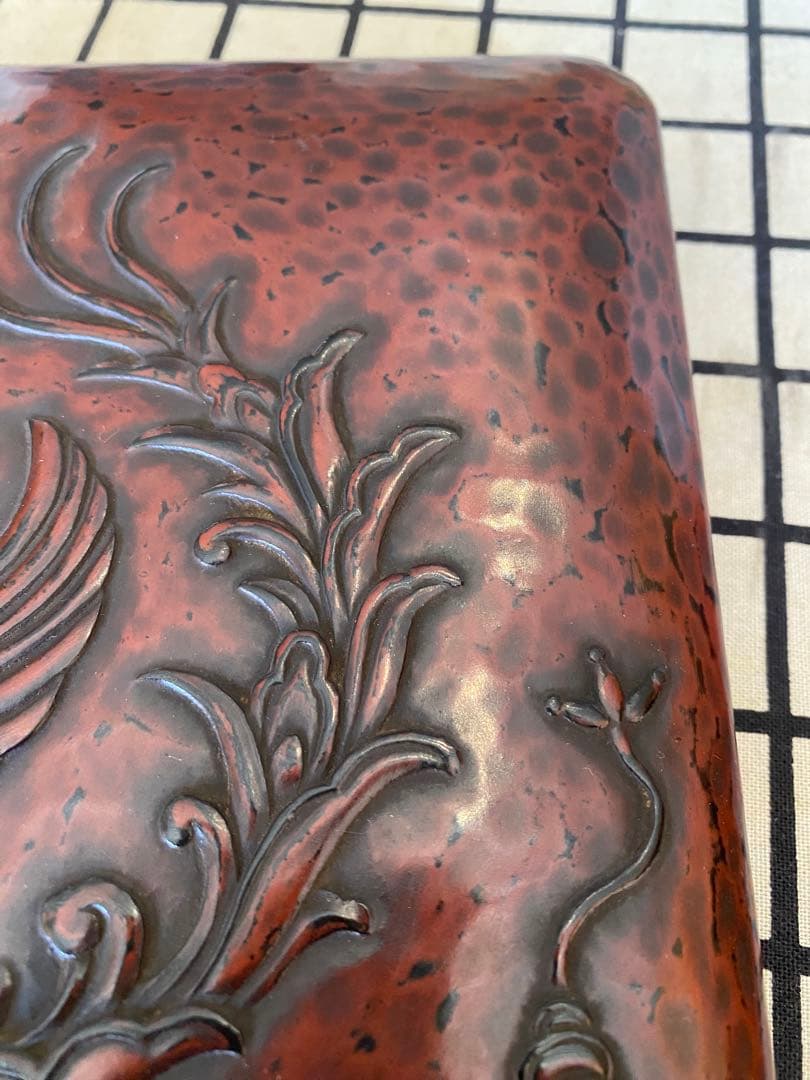 鎌倉彫　博古堂　後藤斎宮　硯箱