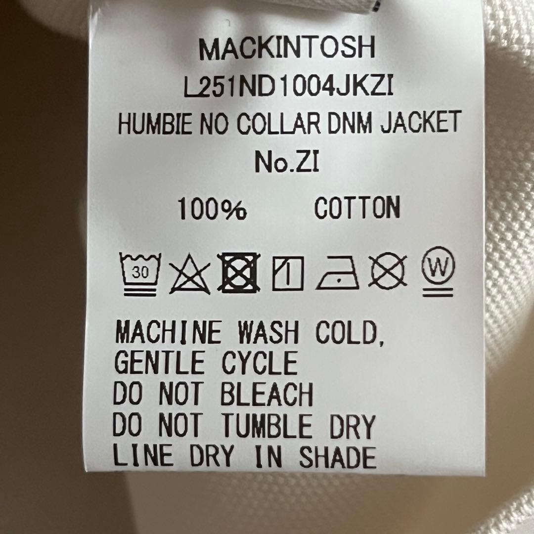 MACKINTOSH 新品 2025SS ハンビーノーカラーデニムジャケット