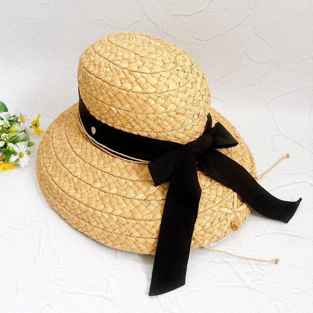 HELEN KAMINSKI ラフィアハット Classic 5 帽子 リボン
