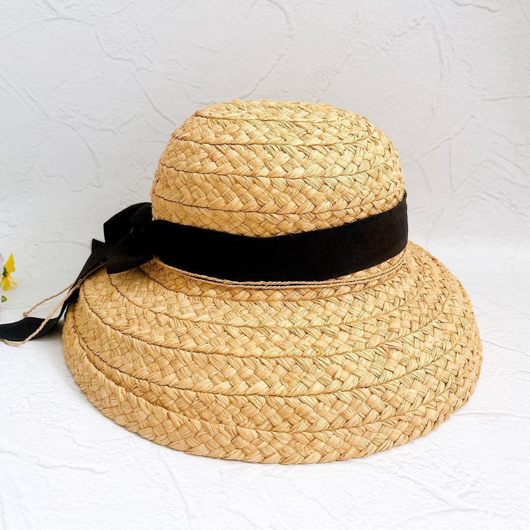 HELEN KAMINSKI ラフィアハット Classic 5 帽子 リボン