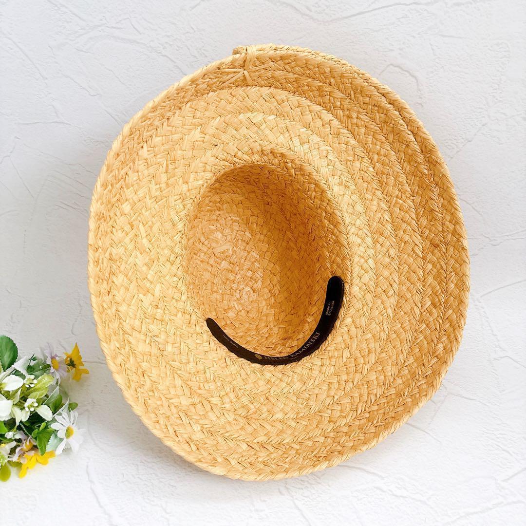 HELEN KAMINSKI ラフィアハット Classic 5 帽子 リボン