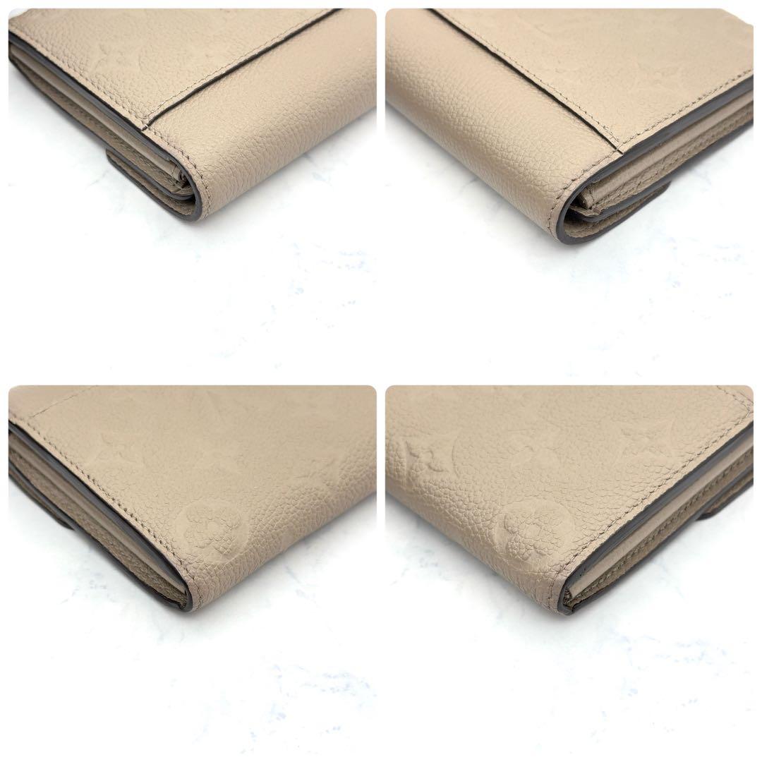 【新品級】ルイヴィトン アンプラント サラ トゥルトレール 長財布 ベージュ
