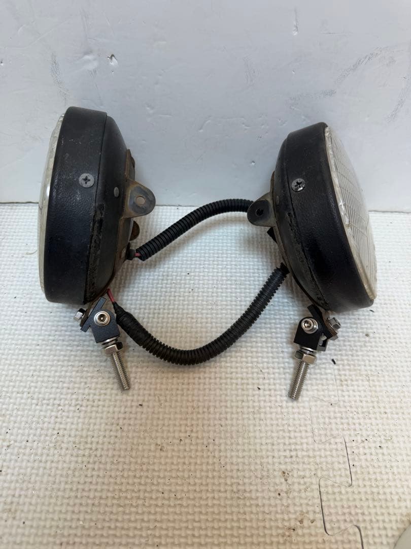 当時物デュアルカウル用CIBIEフォグランプ/ライトカバー付シビエ/検マーシャル