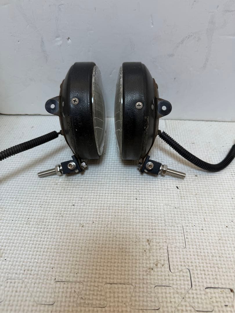 当時物デュアルカウル用CIBIEフォグランプ/ライトカバー付シビエ/検マーシャル