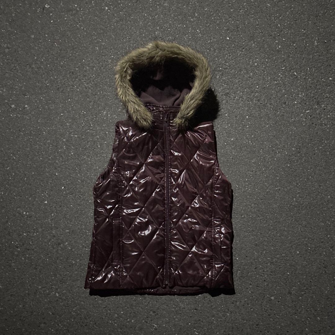 y2k archive 平成 00s ファーダウンベスト 平成 お兄系 光沢