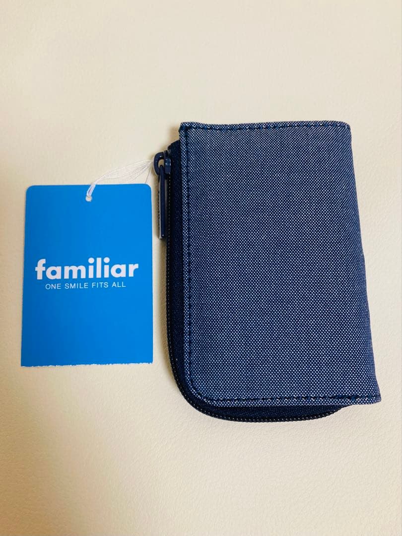 新品 ファミリア キーケース 青デニム