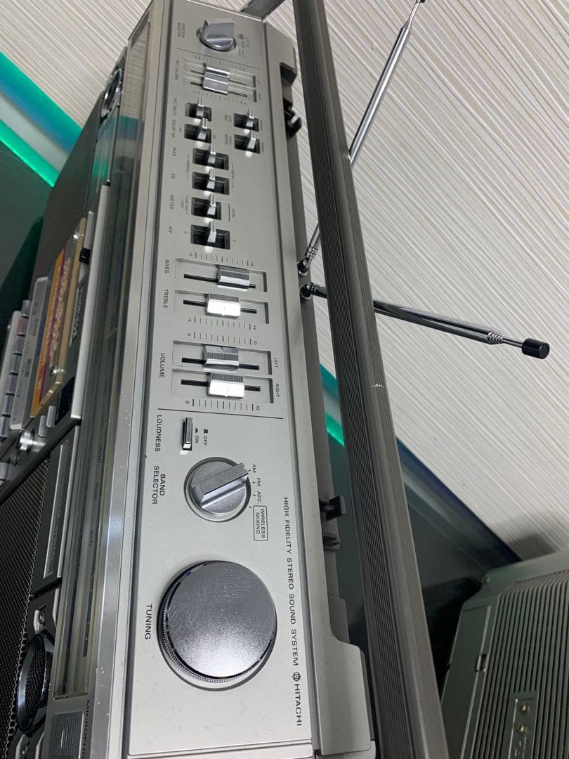 動作品HITACHI 日立PERDISCO TRK-8290 ラジカセ ラジオ