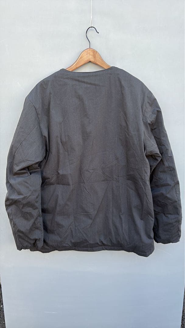 NANGA ノーカラージャケット グレー XL