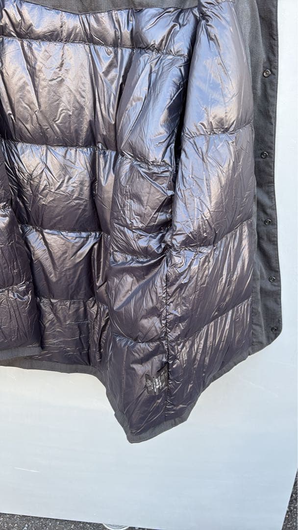 NANGA ノーカラージャケット グレー XL