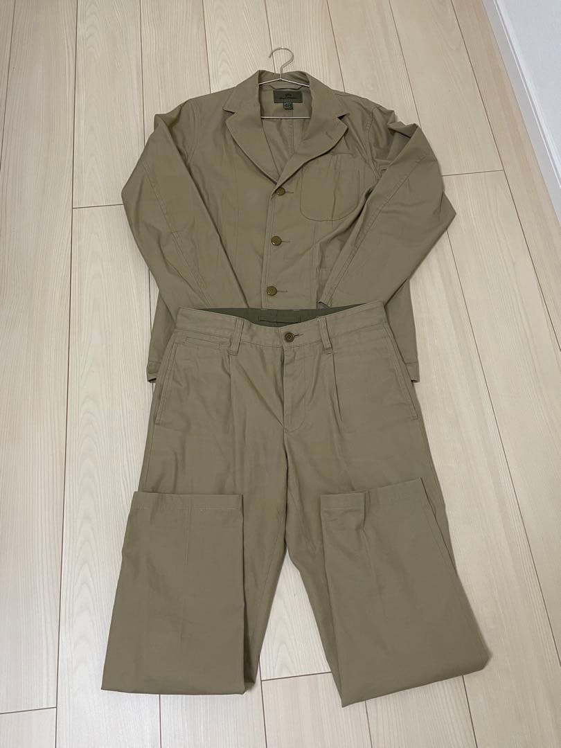 ナイジェルケーボン　セットアップ　コットン　ベージュ　カーキ