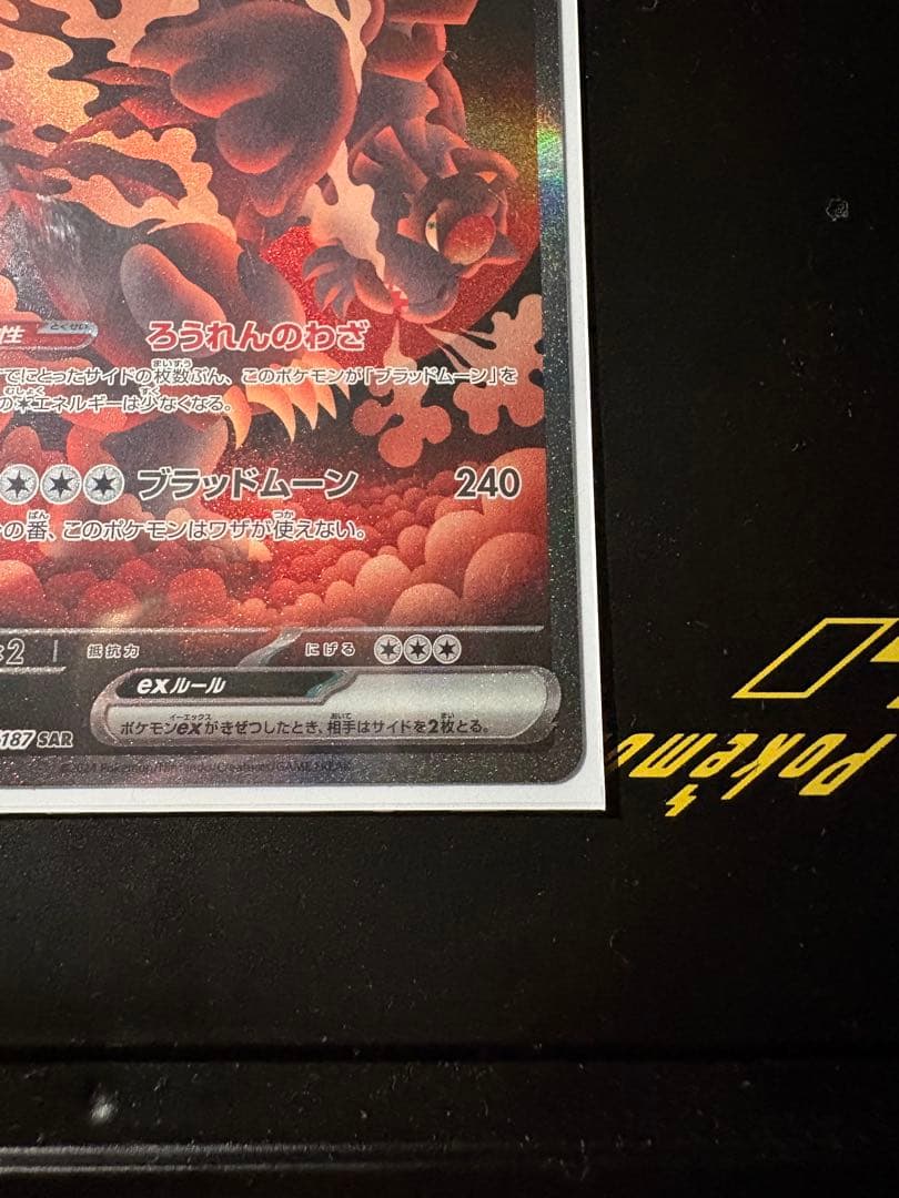 ガチグマアカツキex sar エラーカード