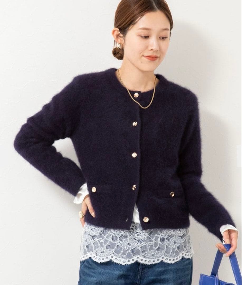 NOLLEY'S／ウォッシャブル裾レース2WAYオトナサテンブラウス