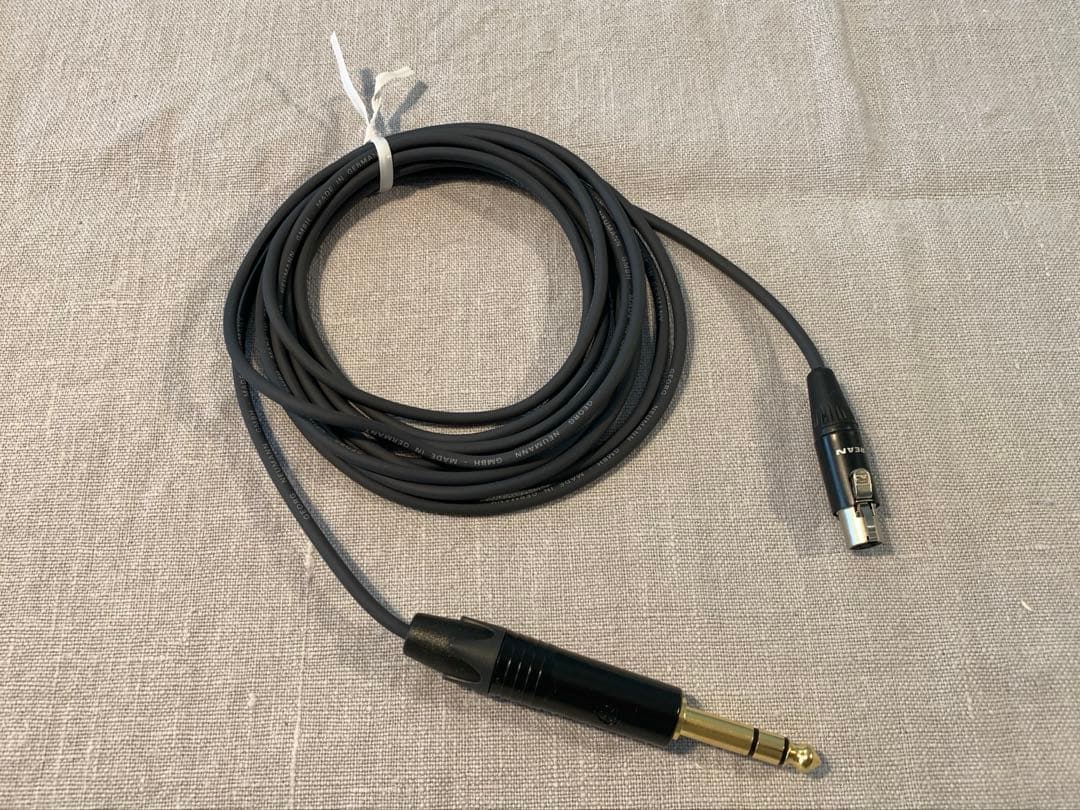 ノイマン K3×0.2 ヘッドホンケーブル　AKGタイプ　3m