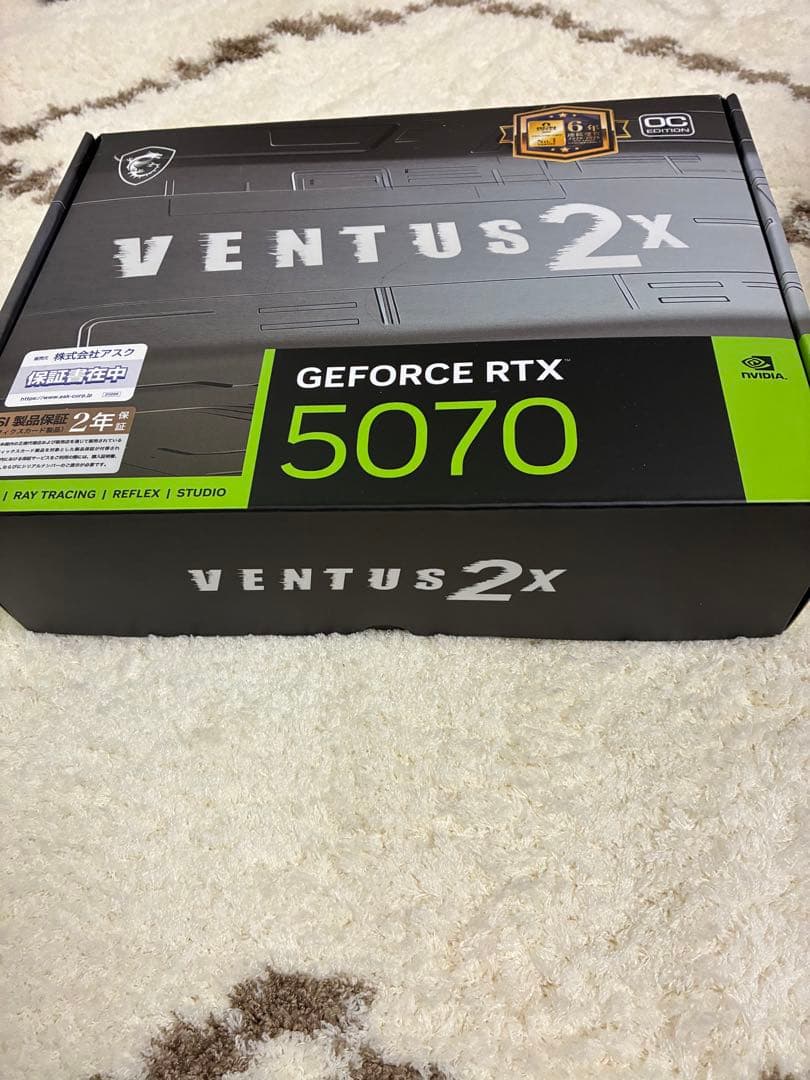 未開封　MSI GeForce RTX 5070 VENTUS 2X OC