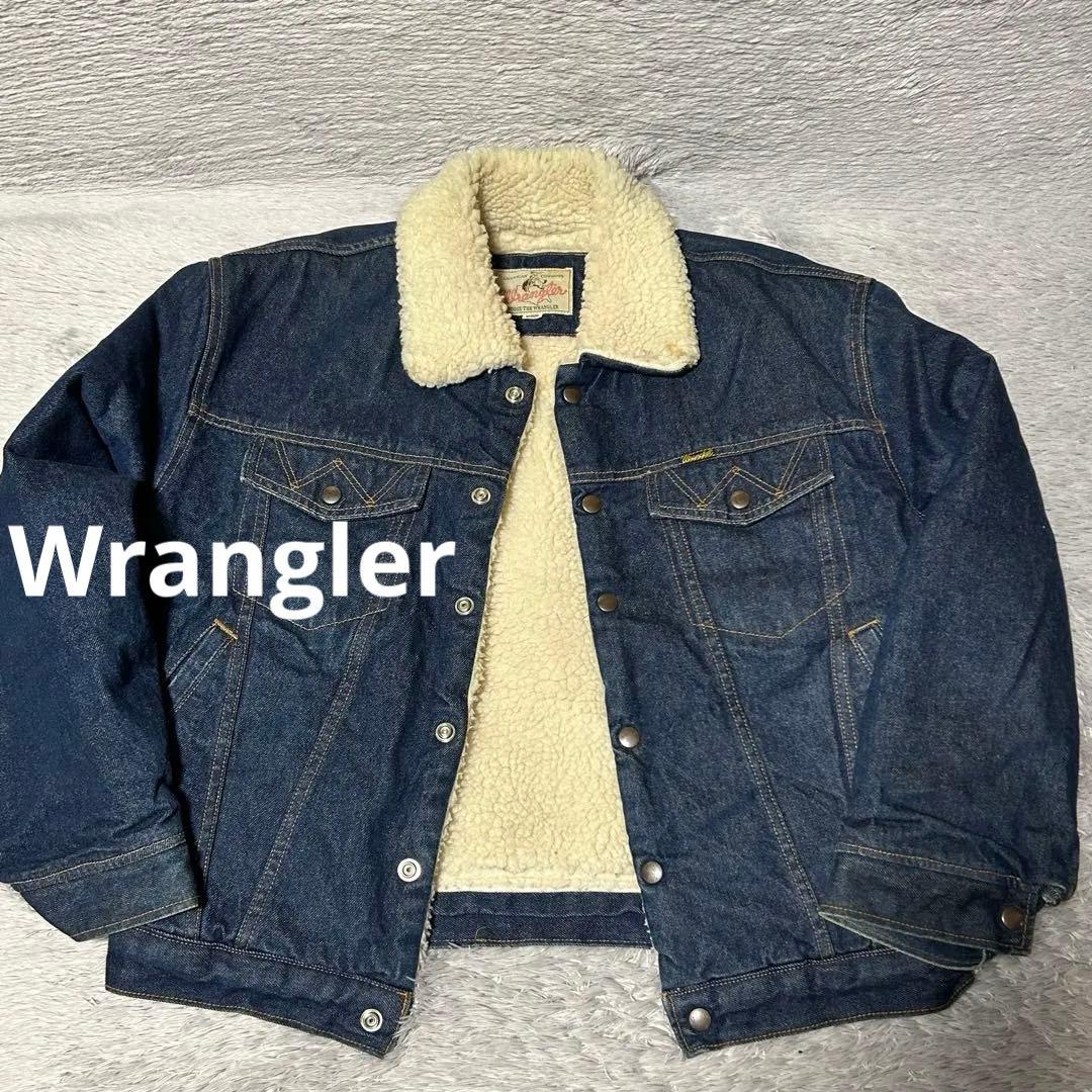 Wrangler ラングラー　デニムボアジャケット　ボアジャン　Mサイズ　日本製