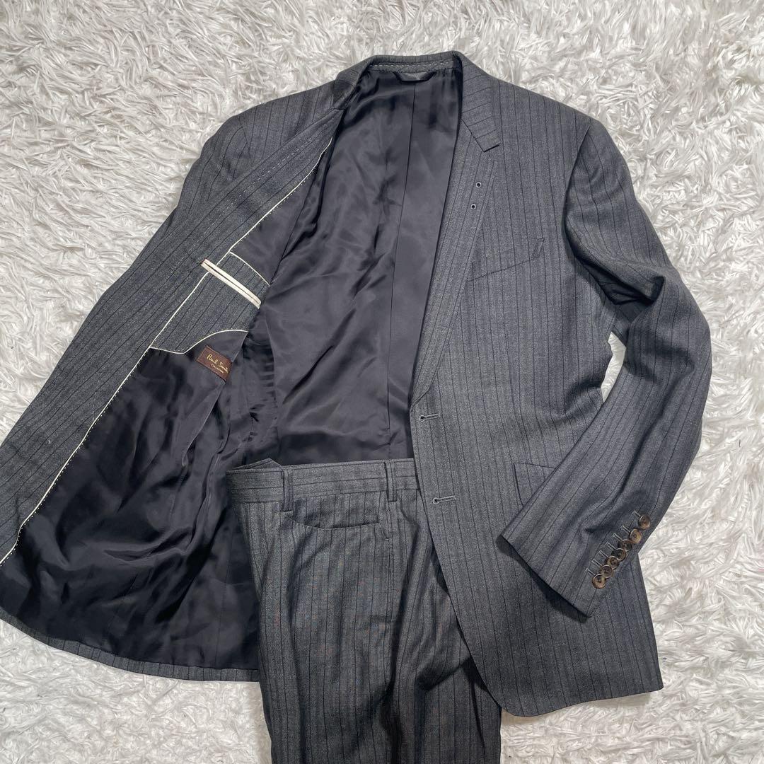 ポールスミスコレクション　REDA セットアップ　スーツ　グレー　ストライプ　M