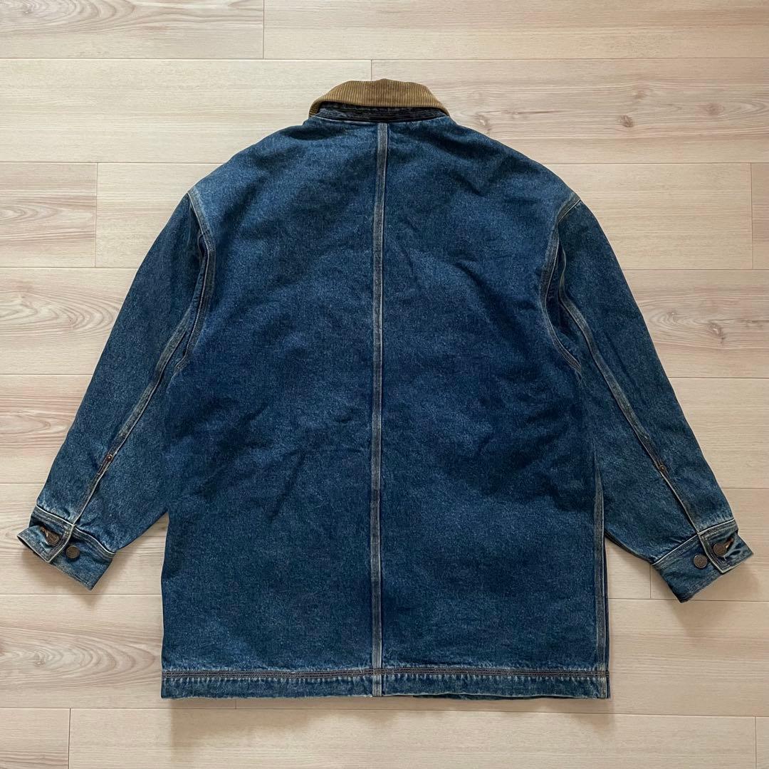 80s BANANA REPUBLIC デニムカバーオール 襟コーズ 地球儀タグ