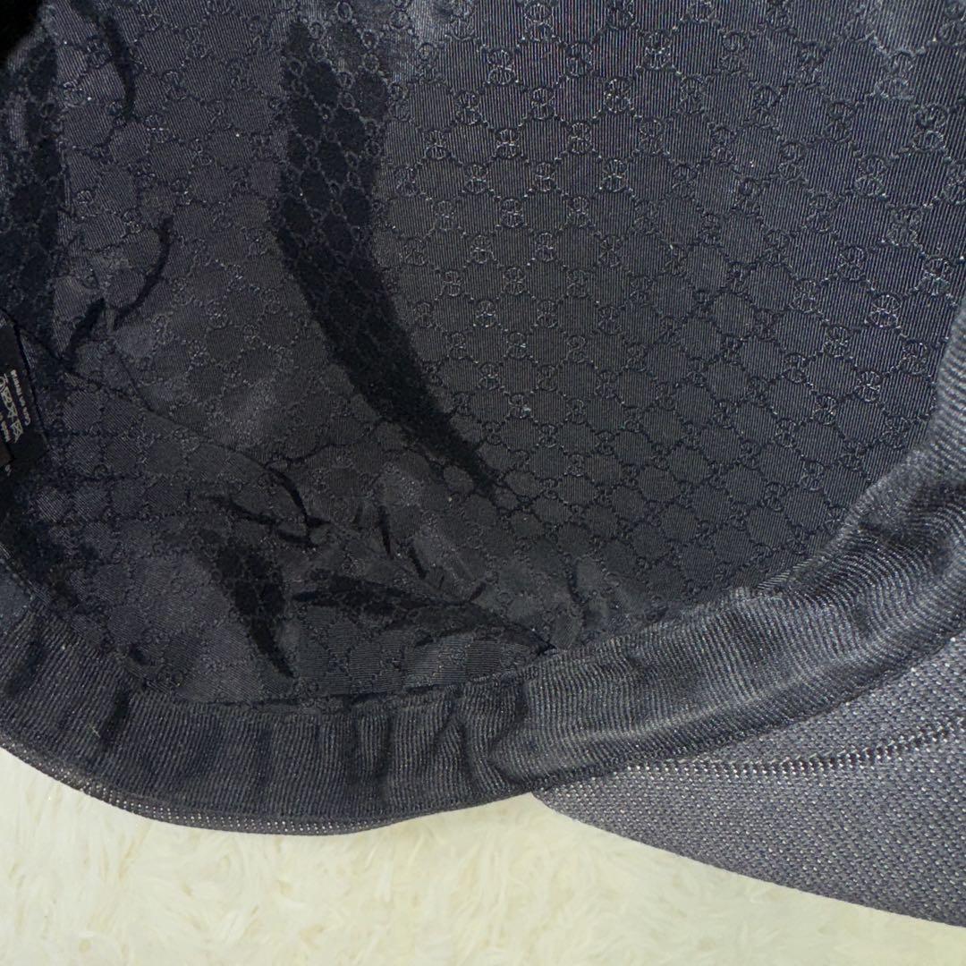 GUCCI グッチ　ブラック ハンチング　ハット　帽子　希少