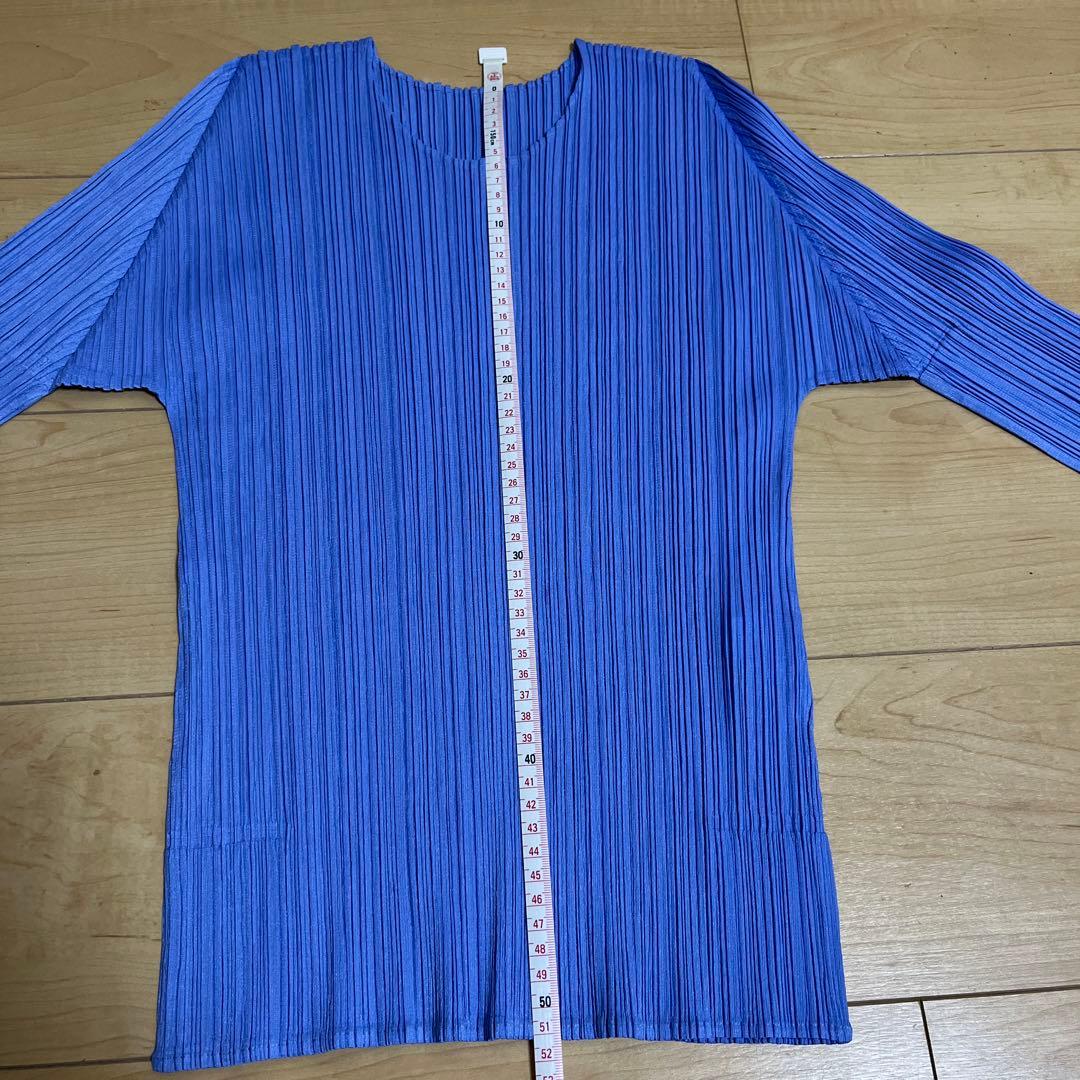 PLEATS PLEASE(プリーツプリーズ) ロングTシャツ ブルー サイズ3