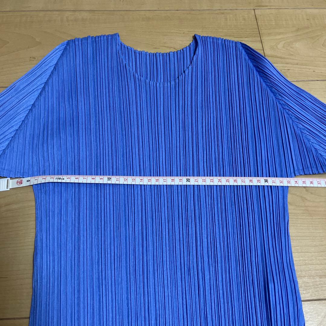 PLEATS PLEASE(プリーツプリーズ) ロングTシャツ ブルー サイズ3