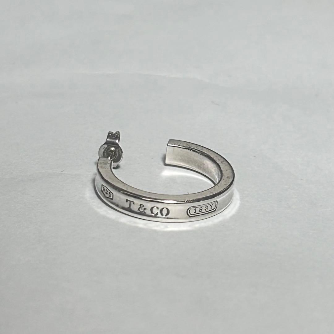 ティファニー 1837 ナロー フープ 片耳 ピアス シルバー925 スモール
