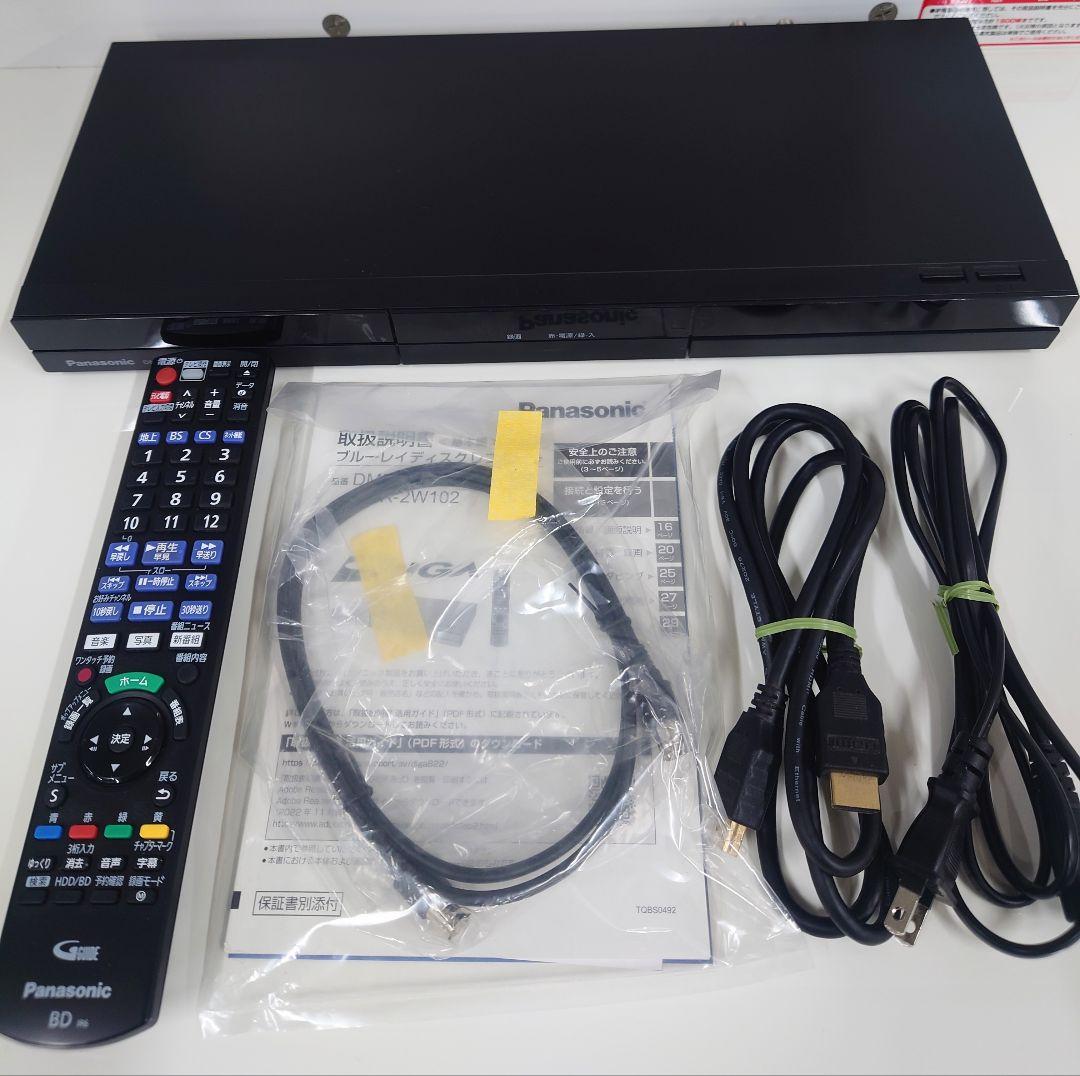 パナソニック ブルーレイレコーダー DMR-2W102
