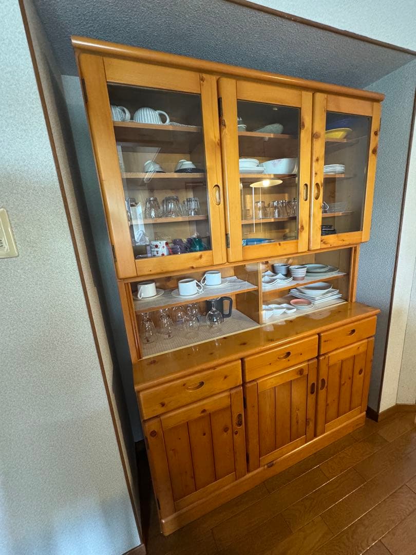 【格安美品】カップボード 食器棚