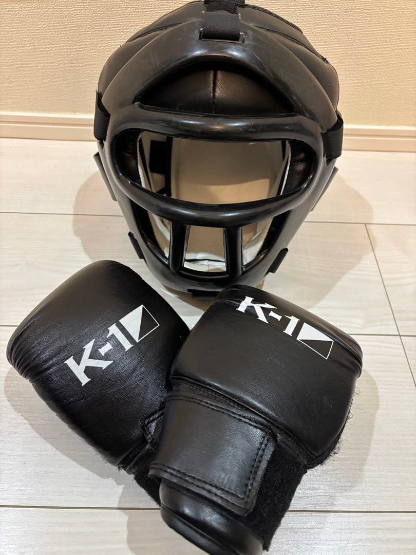 K-1 公式 格闘技 キックボクシング 子供 小学生 防具 ブラック