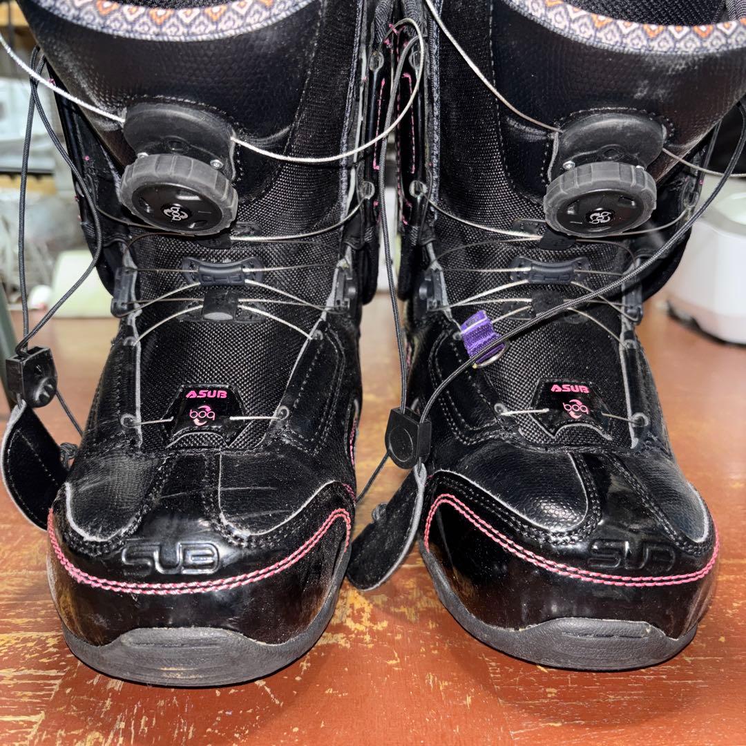 SUBスノーボードブーツ 女性用 ブラック/ピンク
